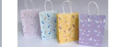 Kraft Paper Bag with Twisted Handle — Rainbow, Unicorn & Music Note (Kids)