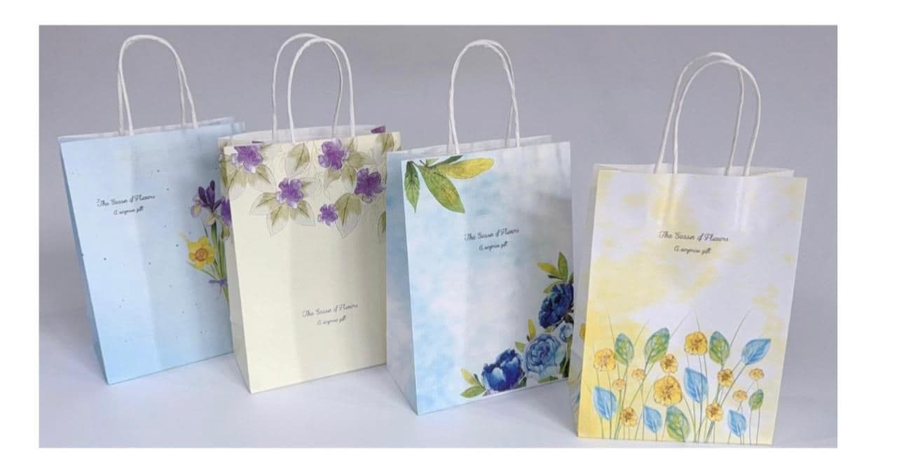 Kraft Paper Bag with Twisted Handle — Season of Flowers